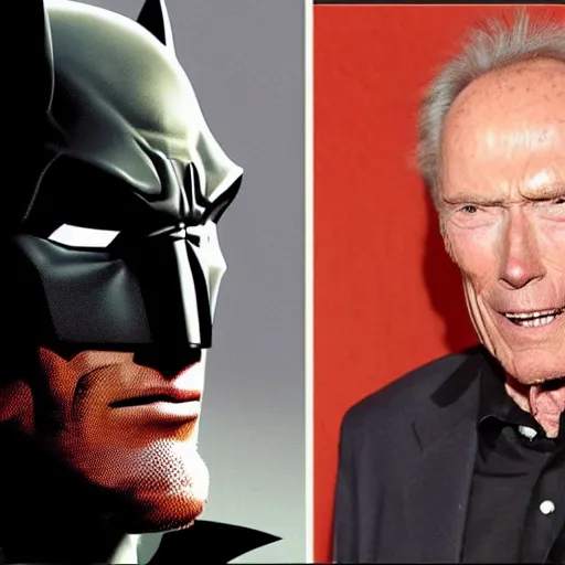 Image similar to clint eastwood as batman