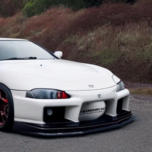 Image similar to toyota supra mixed with a mazda rx 7