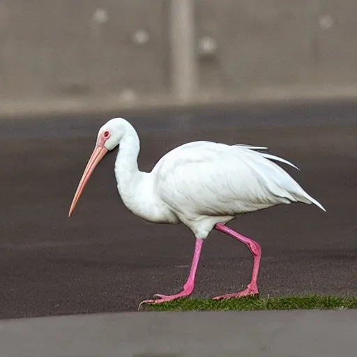 Image similar to cyberpunk white ibis