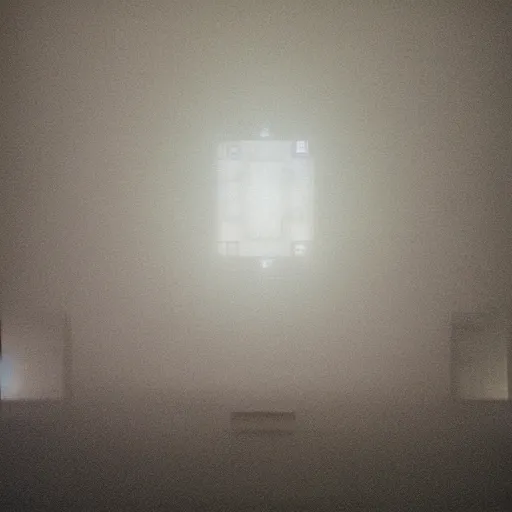 Prompt: a view of god being created from the machine, dystopian, volumetric light, warm, by felix kahn,