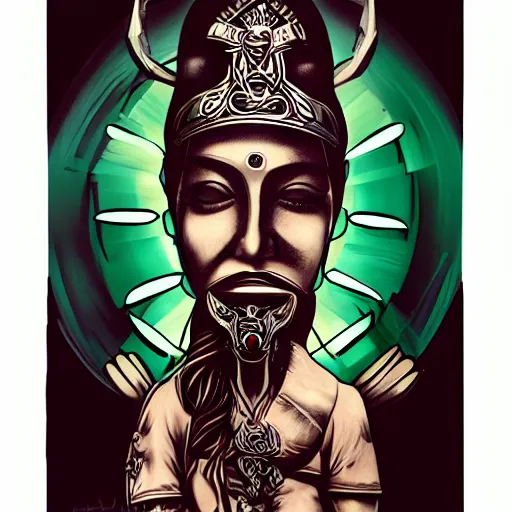 Image similar to knife saint, tattoo design, stencil by artgerm,