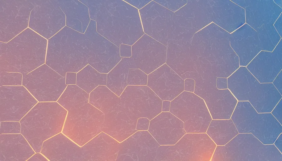 Prompt: hexagon in front of sun, planet earth visible below, trending on art station, 8 k, octane render