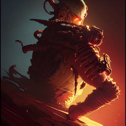 Image similar to isometric Dead Space Diablo action role playing game by artgerm and greg rutkowski, alphonse mucha, cgsociety and beeple highly detailed, sharp focus, cinematic lighting, illustration, art, octane render, Unreal Engine Lumen, very coherent. cinematic, hyper realism, high detail, octane render, 8k