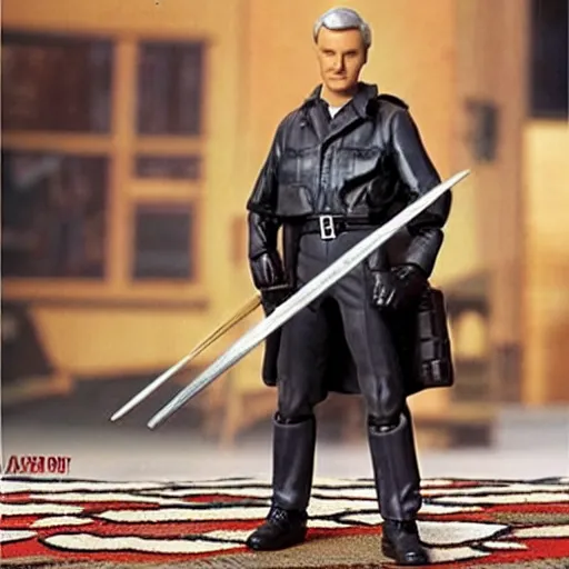 Image similar to 5 inch action figure of alan alda as hawkeye from mash