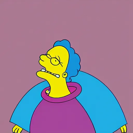 Image similar to lizzo as homer simpson, digital art