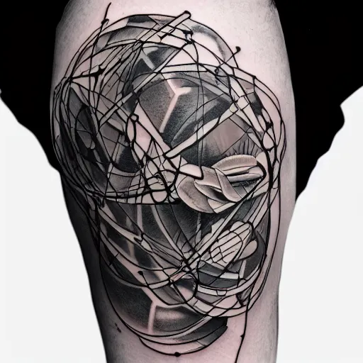 Masterpiece neural network tattoo design, line art | Stable Diffusion |  OpenArt