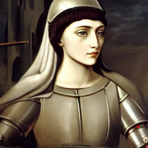 Image similar to Inquisition of most beautiful face young Jeanne d'Arc, extremely detailed faces, photorealistic, cinematic