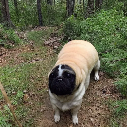 Image similar to fattest dog trail cam