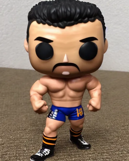 Image similar to Wrestler Funko Pop. Photographic, photography