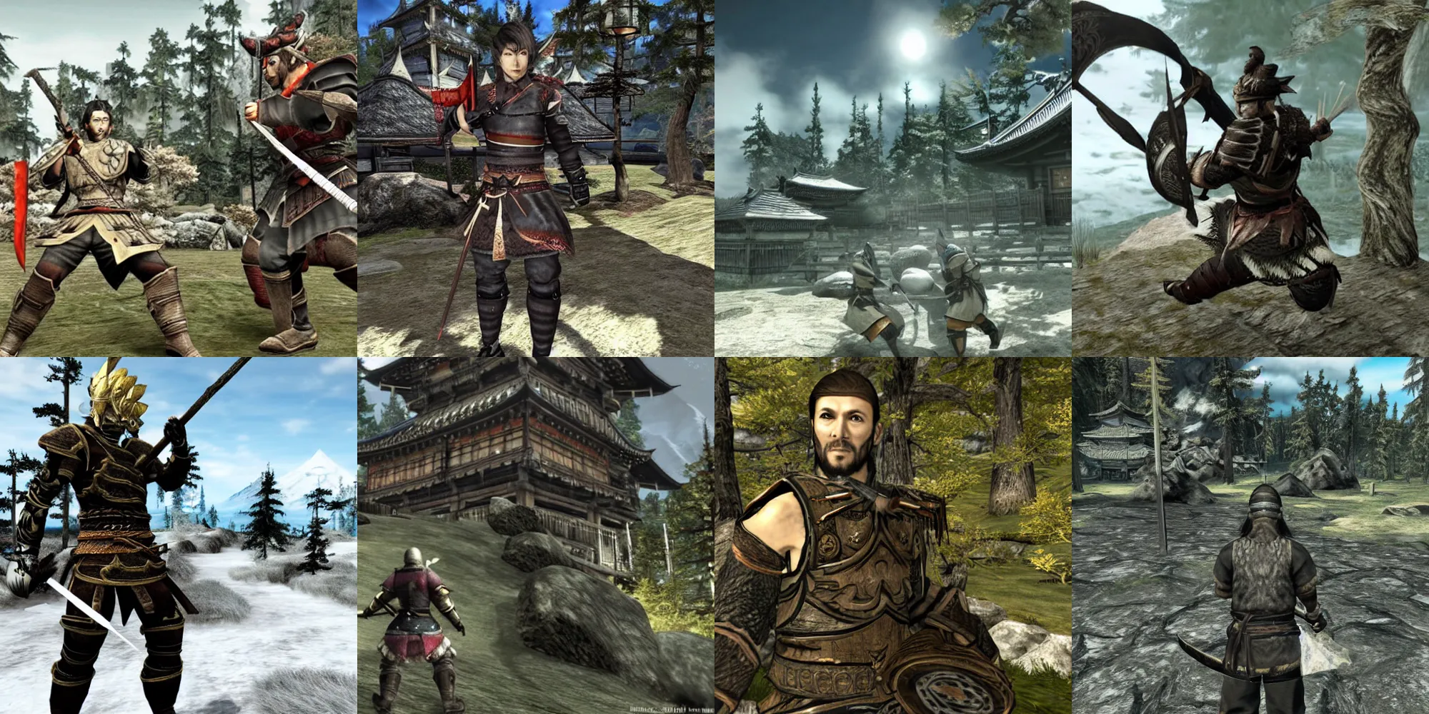 Prompt: Japanese skyrim