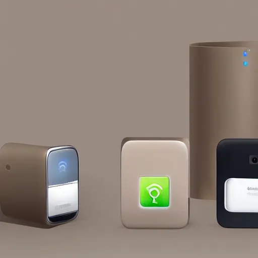 Image similar to Samsung SmartThings, concept art, designed by Samsung and Joongwon Jeong, studio ambient lighting