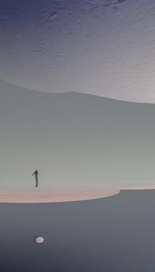 Prompt: a first-person view within a floating 3D VR hand interfac by Jony Ive, Moebius, Roger Dean, intricate artwork by Caravaggio and James Turrell, 8K, sunrise atmospheric phenomena in translucent colloid neuomorphic interface