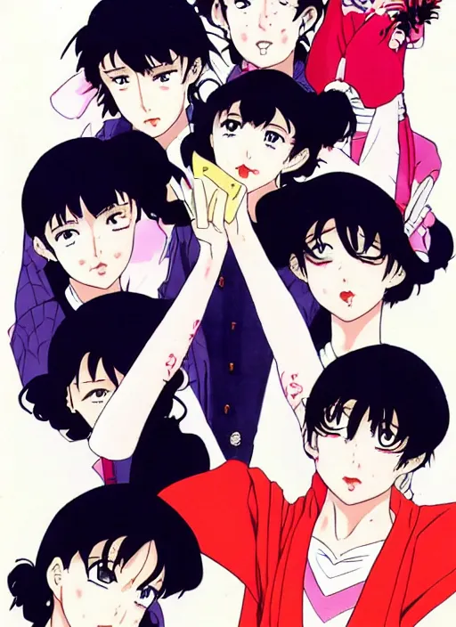 Image similar to teenaged girl, anime by akiko higashimura, hirohiko araki, clamp, and rumiko takahashi