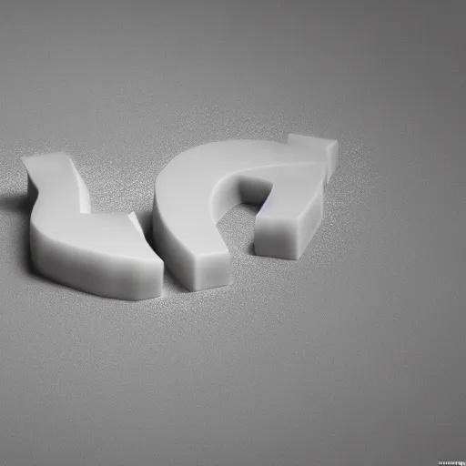 Image similar to a 3 d model of the word'hot'made of ice cubes, 3 d maya render, octane render, cgsociety