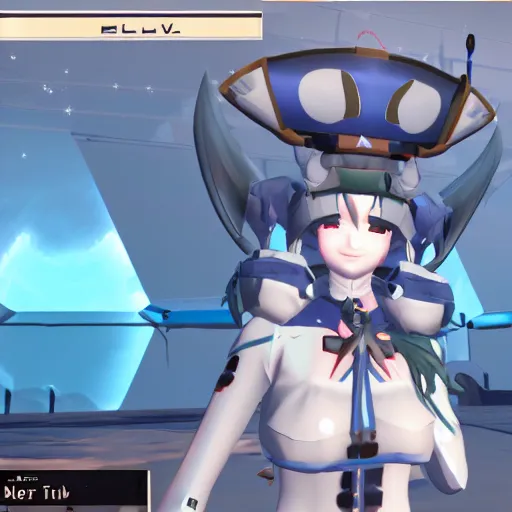 KREA - Northern ocean princess from the browser anime game Kantai  Collection standing in the middle of the ocean , smiling at camera.