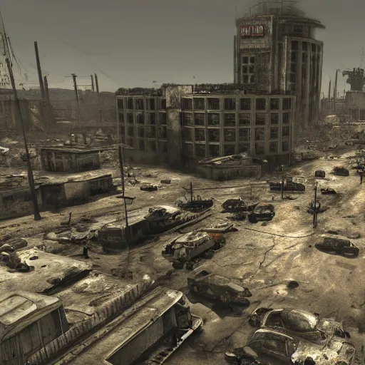 Image similar to fallout 3 concept art ultra realistic photography