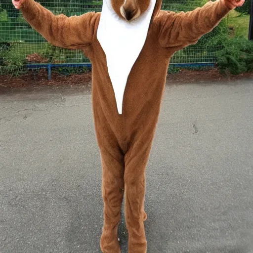 Prompt: kangaroo costume, craigslist photo