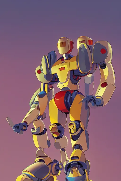 Image similar to metabots medabots medarotto medarot robot minimalist comics, behance hd by jesper ejsing, by rhads, makoto shinkai and lois van baarle, ilya kuvshinov, rossdraws global illumination ray tracing hdr radiating a glowing aura