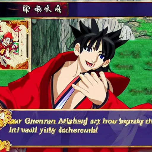 Image similar to screenshot of inuyasha in genshin impact game