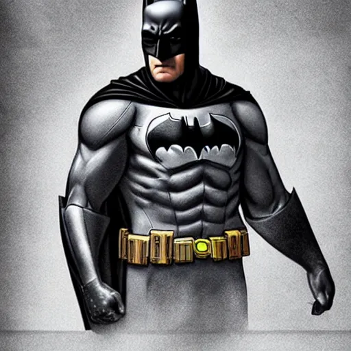 Prompt: photorealistic batman is wearing a hoodie. hyperdetailed photorealism