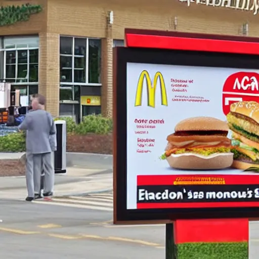 Prompt: McDonald's latest features menu item is outrageous!