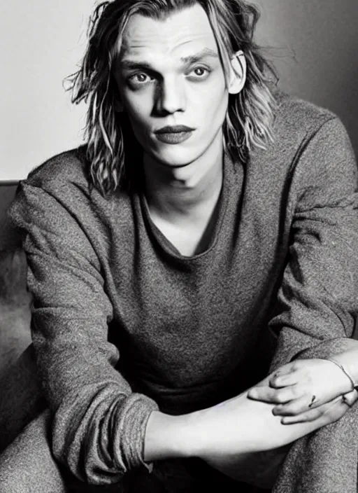 Prompt: Jamie Campbell Bower's Tinder dating profile