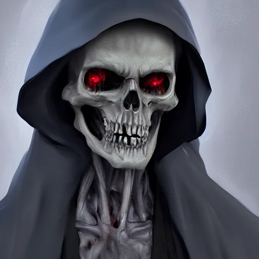 Prompt: grim reaper but master aplinter, photorealistic, artstation