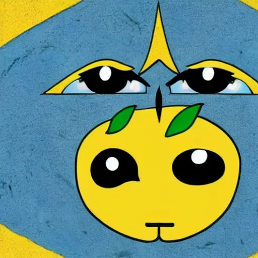 Image similar to lemon with 3rd eye, eye in forehead, 3rd eye