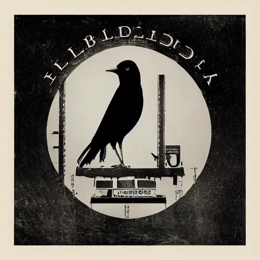 Prompt: Album cover of Blackbird, from the band Alter Bridge, alternative rock, product photo, LP, music,