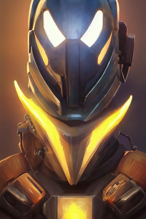 Image similar to epic mask helmet robot ninja portrait stylized as fornite style game design fanart by concept artist gervasio canda, behance hd by jesper ejsing, by rhads, makoto shinkai and lois van baarle, ilya kuvshinov, rossdraws global illumination radiating a glowing aura global illumination ray tracing hdr render in unreal engine 5