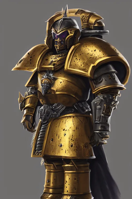 Image similar to armor portrait heros warhammer 4 0 k horus heresy fanart - the primarchs emperor by johannes helgeson animated with vfx concept artist & illustrator global illumination ray tracing hdr fanart arstation zbrush central hardmesh 8 k octane renderer comics stylized