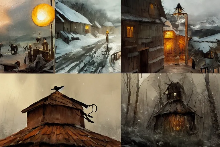 Prompt: paint brush strokes, abstract watercolor painting of pepe the frog, interior at winter, medieval straw roof, scandinavian viking age, ambient lantern lighting, art by hans dahl, by jesper ejsing, art by anders zorn, wonderful masterpiece by greg rutkowski, cinematic light, american romanticism by greg manchess, creation by tyler edlin