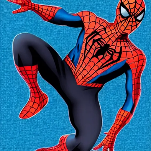 Image similar to Dustin Henderson as Spiderman