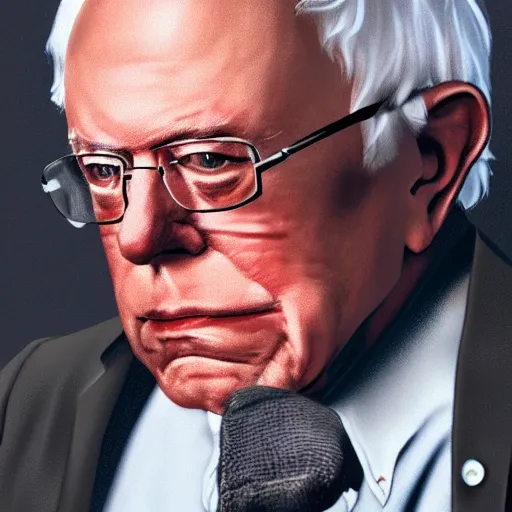 Prompt: Bernie Sanders as the Chancellor 8K. detailed. photorealism. artstation. well lit. digital render. intricate. ultra realistic