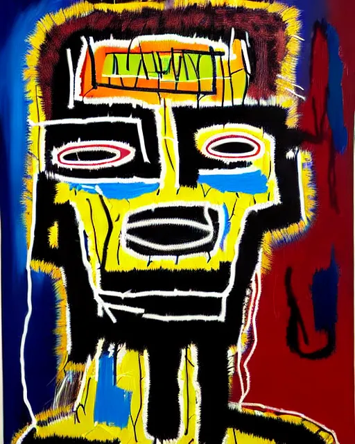 Image similar to A extremely ultra highly detailed majestic hi-res beautiful immaculate head and shoulders award winning painting stunning masterpiece of the face of a strong black african man by Jean-Michel Basquiat, 8k, high textures, ultra hyper sharp, insanely detailed and intricate, super detailed, 8k HDR ultra high quality