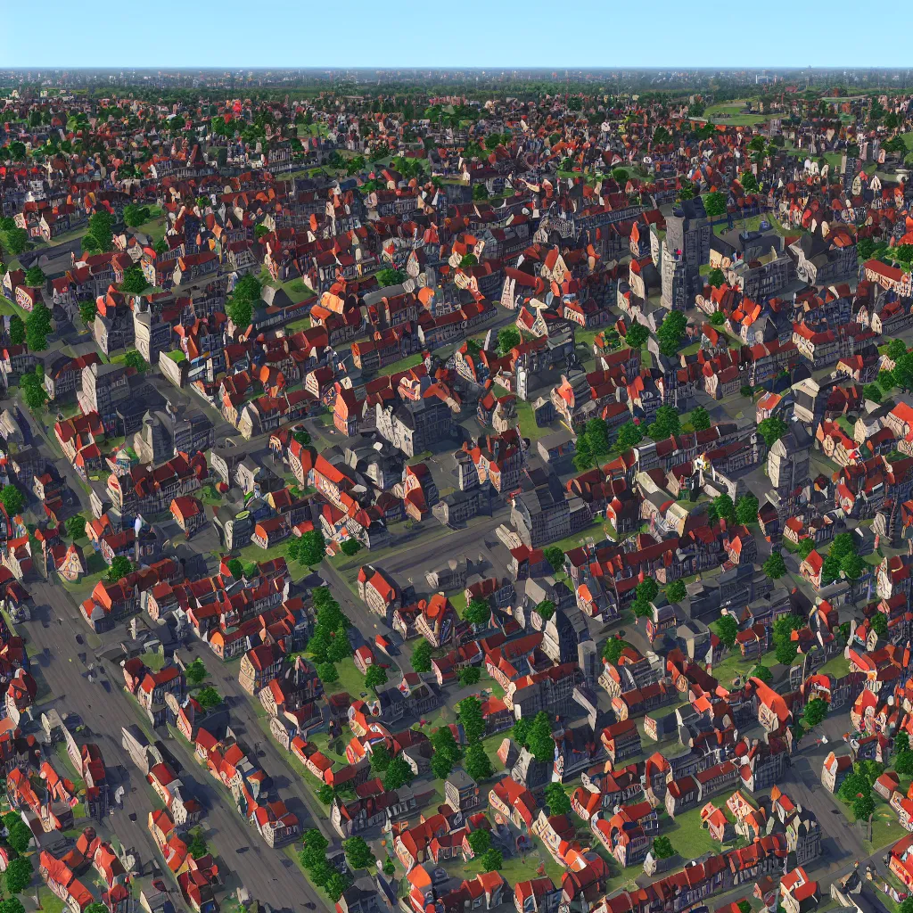 Prompt: cities skylines gdansk