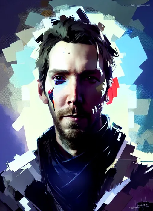 troy baker as higgs monaghan portrait, smoky eyes!,, Stable Diffusion