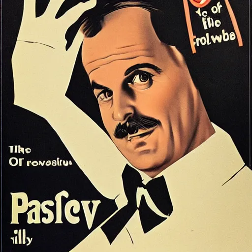 basil fawlty in propaganda poster 1940s Stable Diffusion OpenArt