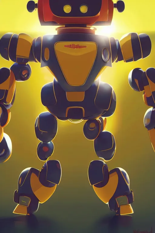 Image similar to metabots medabots medarotto medarot robot minimalist comics, behance hd by jesper ejsing, by rhads, makoto shinkai and lois van baarle, ilya kuvshinov, rossdraws global illumination ray tracing hdr radiating a glowing aura