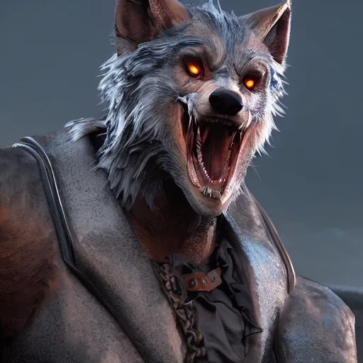 Image similar to cute werewolf from van helsing unreal engine hyperreallistic render 8k character concept art masterpiece