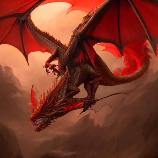 dragon flying away, DnD character art portrait, | Stable Diffusion |