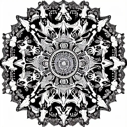 Prompt: beautiful ultradetailed baroque mandala, ultra - realistic, photorealism, rectilinear, trending on behance