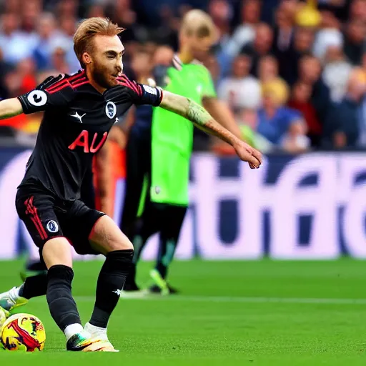 Prompt: christian eriksen unhappy