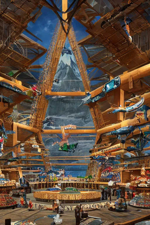 Inside lake view of Bass Pro Shop Pyramid on the