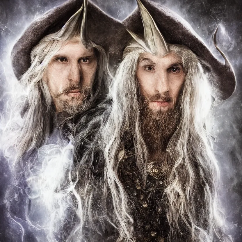 Image similar to Portrait photo of a fantasy elven wizard