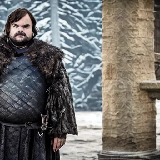 Image similar to jack black in game of thrones