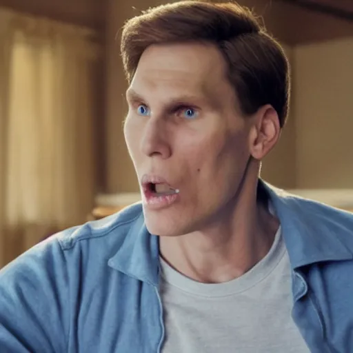 Image similar to Live Action Still of Jerma in Rudy (film), real life, hyperrealistic, ultra realistic, realistic, highly detailed, epic, HD quality, 8k resolution, body and headshot, film still