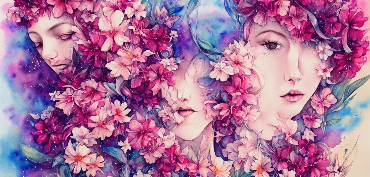 Image similar to watercolor flower 🌺🌸🌠🧚🌻 by anna dittmann