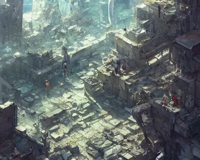 Image similar to a smart phone laying on rubble, ruins, post-apocalyptic, end of the world. By Makoto Shinkai, Stanley Artgerm Lau, WLOP, Rossdraws, James Jean, Andrei Riabovitchev, Marc Simonetti, krenz cushart, Sakimichan, trending on ArtStation, digital art.