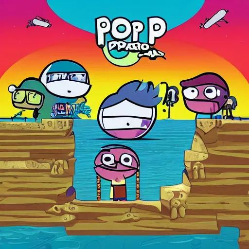 Image similar to poptropica album art, cover art, poster